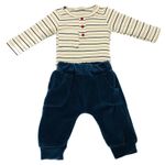 CONJUNTO  LONGO BEBÊ  MENINO BODY E CALÇA
