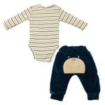 CONJUNTO  LONGO BEBÊ  MENINO BODY E CALÇA