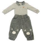 CONJUNTO BEBÊ MENINO BODY GOLA POLO E CALÇA BORDAda Ursinhos
