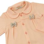 Conjunto Infantil Menina Blusa de Frio com Laços e Calça