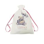 Embalagem de Presente em Tecido Ladima Com  Fita de Cetim 