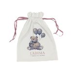 Embalagem de Presente em Tecido Ladima Com  Fita de Cetim 