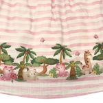 VESTIDO PARA BEBÊ ESTAMPA BICHINHOS NA FLORESTA