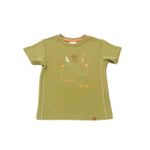 CONJUNTO INFANTIL MENINO CAMISETA E BERMUDA SAFARI VERDE
