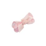 Presilha de Cabelo Bebê de Laço com Pérolas 