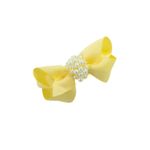 Presilha de Cabelo Bebê de Laço com Pérolas 