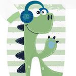 MACACÃO BEBÊ MENINO DINO