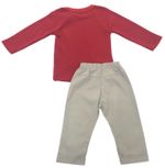 CONJUNTO INFANTIL MENINO COM BLUSA CARRINHOS E CALÇA CINZA