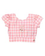 CONJUNTO INFANTIL MENINAS BLUSINHA E SHORTS XADREZ