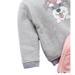 Conjunto Infantil Menina Com Blusa de Manga Longa E Shorts