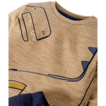 CONJUNTO BEBÊ MENINO CAMISETA MANGA LONGA E CALÇA EM MOLETOM