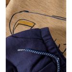 CONJUNTO BEBÊ MENINO CAMISETA MANGA LONGA E CALÇA EM MOLETOM