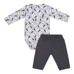CONJUNTO BEBÊ BODY MANGA LONGA E CALÇA