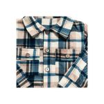 CAMISA INFANTIL XADREZ AZUL FLANELADA
