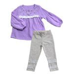 Conjunto Infantil Menina Bata Manga Longa E Calça