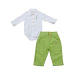 CONJUNTO BEBÊ MENINO BODY CAMISA E CALÇA