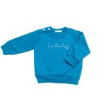 CONJUNTO BEBÊ MENINO BLUSA MOLETOM E CALÇA SARUEL EM MALHA LISTRADA