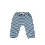 CONJUNTO BEBÊ MENINO BLUSA MOLETOM E CALÇA SARUEL EM MALHA LISTRADA