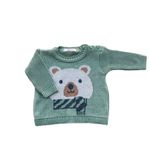 CONJUNTO BEBÊ MENINO BLUSA E CALÇA EM TRICÔ URSINHO