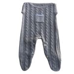 CONJUNTO BEBÊ MENINO SALOPETE EM TRICÔ E BODY MANGA LONGA