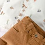 CONJUNTO INFANTIL MENINO CAMISA MANGA LONGA E CALÇA SARJA
