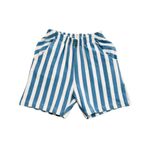 CONJUNTO INFANTIL MENINO CAMISETA E BERMUDA LISTRADA