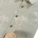 CONJUNTO INFANTIL MENINO CAMISA VERDE COQUEIROS E BERMUDA