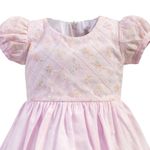 VESTIDO ROSA BORDADO
