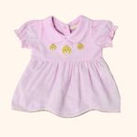 VESTIDO E TAPA FRALDAS BEBÊ BORDADO URSINHAS