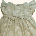 VESTIDO INFANTIL FOLHAGEM VERDE COM CALCINHA