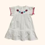 VESTIDO INFANTIL BRANCO BORDADO 