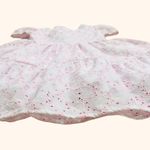 VESTIDO INFANTIL EM LAISE CORAÇÕES