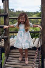 VESTIDO INFANTIL ESTAMPA FLORESTA