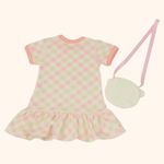 VESTIDO INFANTIL COM BOLSINHA DE URSO