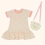 VESTIDO INFANTIL COM BOLSINHA DE URSO