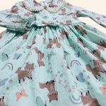 VESTIDO INFANTIL MANGA LONGA  ESTAMPA BICHINHOS 