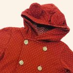 CONJUNTO BEBÊ MENINA BLUSA COM CAPUZ DE ORELHINHAS  3D E CALÇA