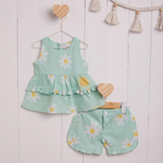 CONJUNTO INFANTIL BATA E SHORTS SUMMER