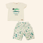 CONJUNTO CURTO INFANTIL MENINO CROCODILO