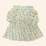 VESTIDO INFANTIL MANGA LONGA FRUTINHAS