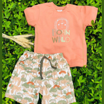 CONJUNTO CURTO BEBÊ MENINO LEÃOZINHO