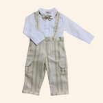 CONJUNTO SOCIAL BEBÊ MENINO GRAVATA BORBOLETA