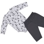 CONJUNTO BEBÊ BODY MANGA LONGA E CALÇA