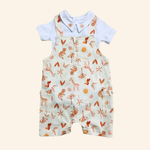 CONJUNTO CURTO BODY E ROMPER BEBÊ MENINO