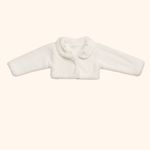 BOLERO INFANTIL PELINHO OFF-WHITE MENINA