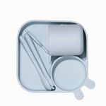 KIT ALIMENTACAO INFANTIL COM 4 PEÇAS DE SILICONE 