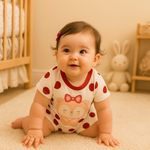 MACACÃO CURTO BEBÊ MENINA URSINHA