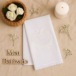 TOALHINHA EM  VOAL PARA BATIZADO BATIZADO