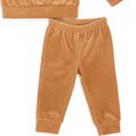 CONJUNTO INFANTIL MENINA BLUSA E CALÇA EM VELUDO 