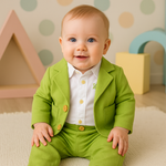 BLAZER BEBÊ MENINO EM TECIDO 